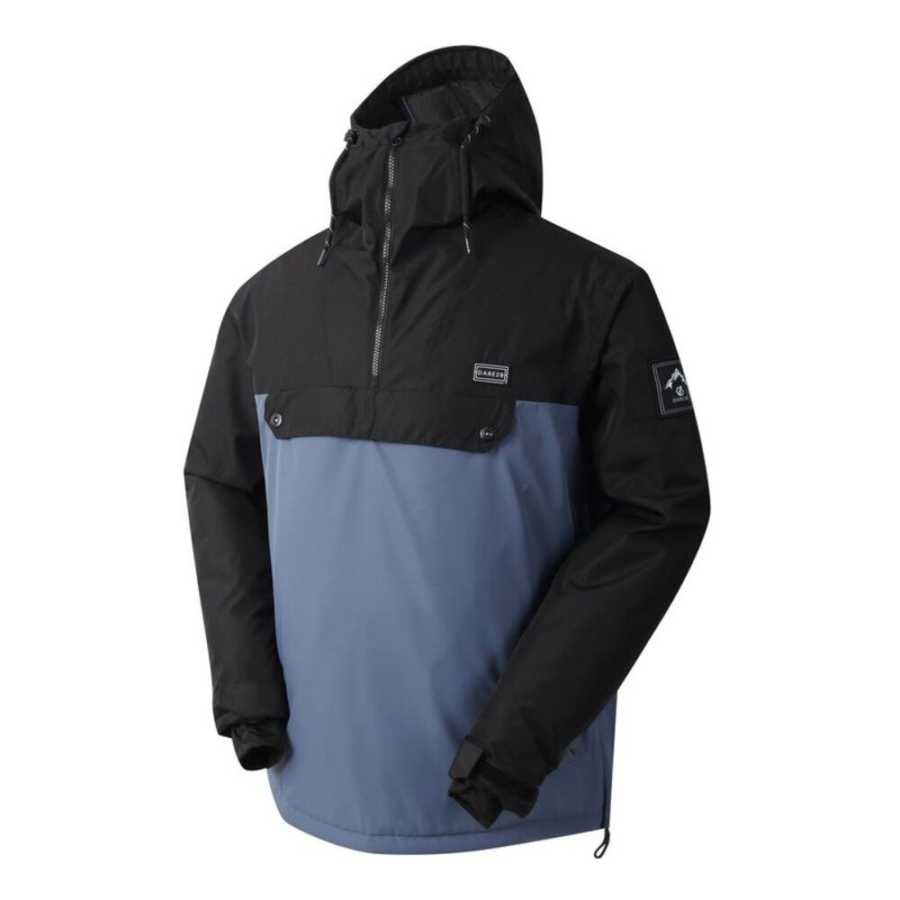 Dare 2B Mens Freeride II Colour Block Overhead Ski Jacket / Blue Indigo - Picture 3 of 6